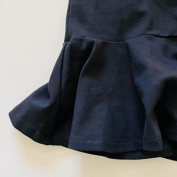 NWT Banana Republic Dress Black Criss Cross Cut OUt Ruffle Flare Hem Sleeveless - Picture 7 of 12